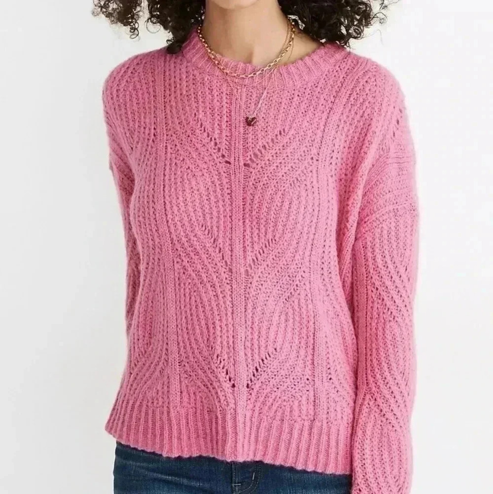 MADEWELL Barbie Pink Pullover Sweater. Size xxs